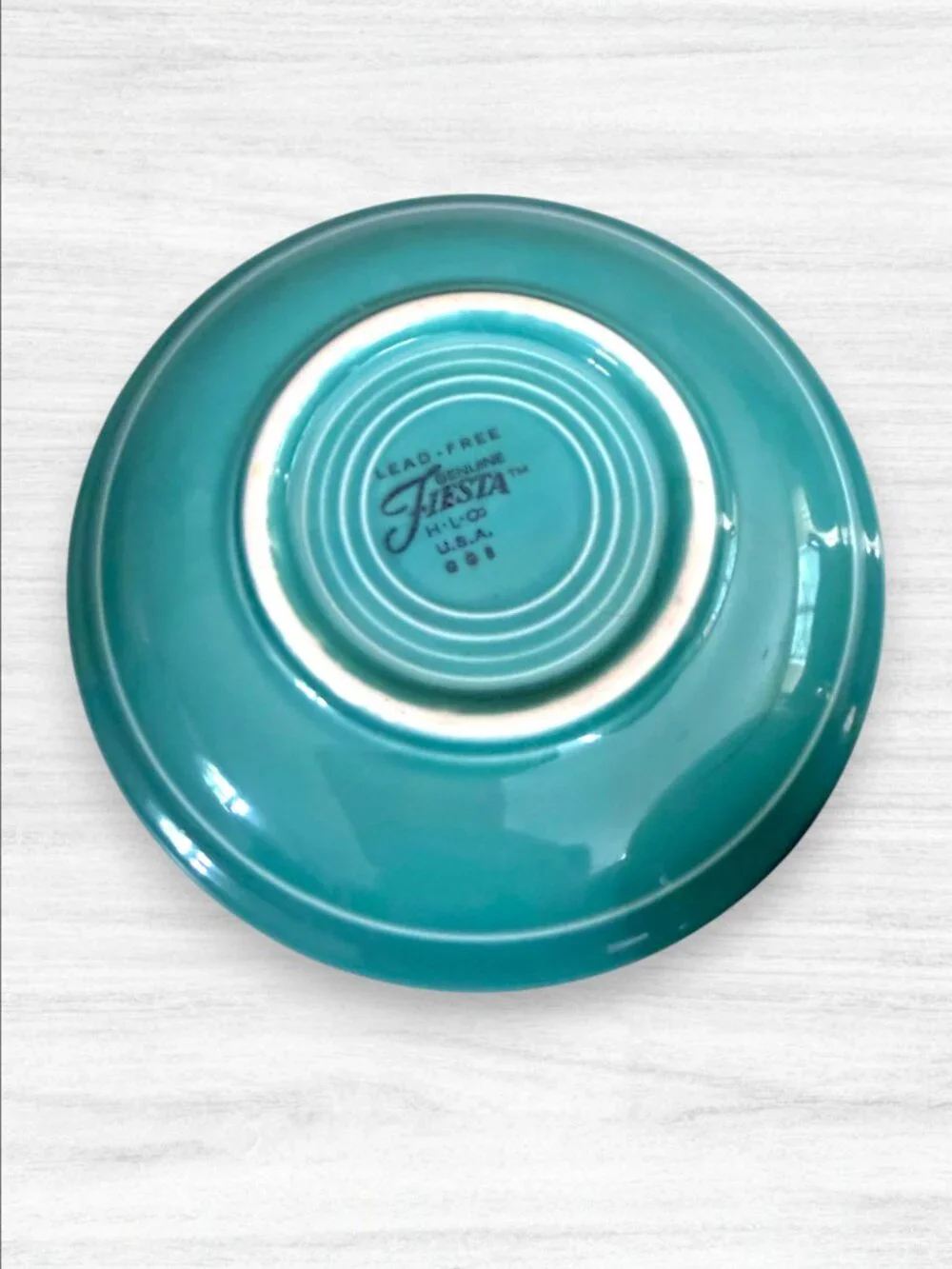 Fiesta Turquoise Cup & Saucer Set Fiestaware Homer Laughlin